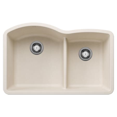 Blanco Diamond 32 in. Undermount Double Basin SILGRANIT Kitchen Sink 443065